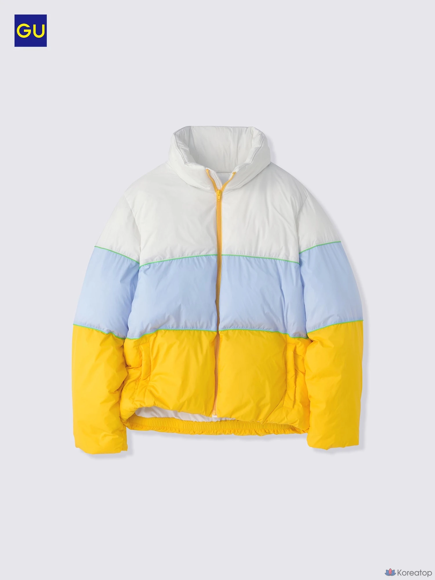 Утепленная куртка Uniqlo Warm Padded Stand Jacket, Colorblock
