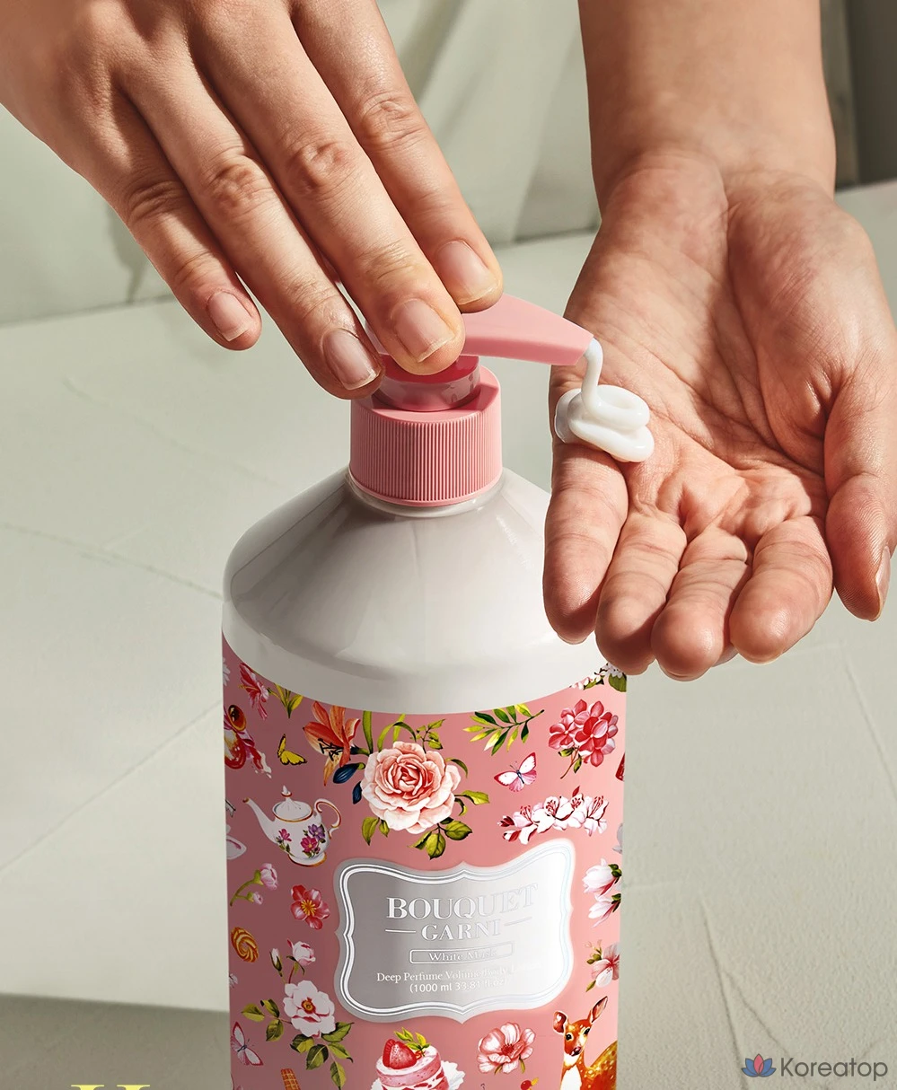 Лосьон для тела Bouquet Garni Deep Perfume Volume Body Lotion White Musk, 1 л, 1 шт.