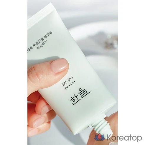 Увлажняющий успокаивающий солнцезащитный крем Hanyul Young Artemisia SPF50+ PA++++