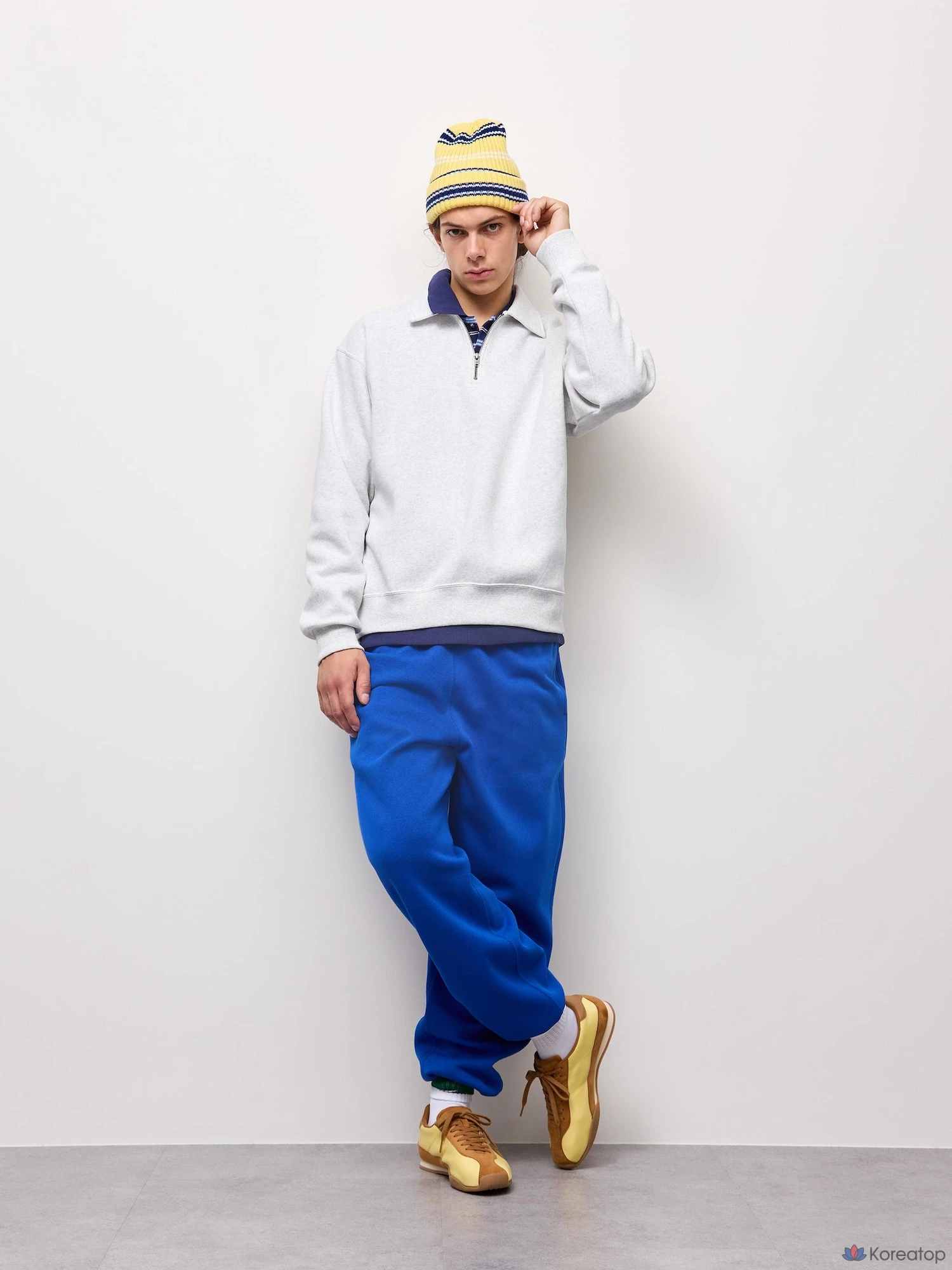 Свитшот на молнии Uniqlo Heavyweight Half-Zip Pullover