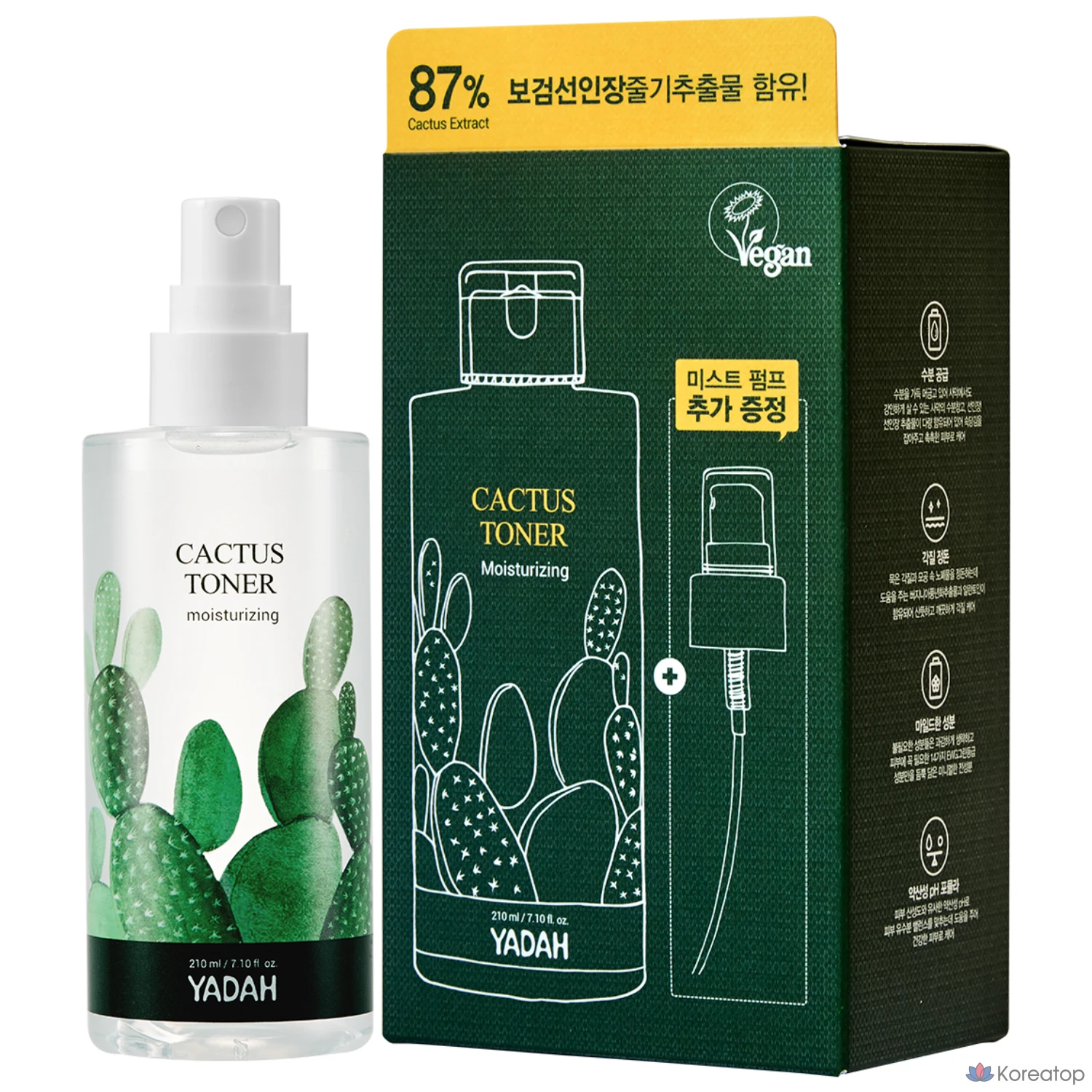 Тоник Yadah Cactus, 210 мл, 1 шт.