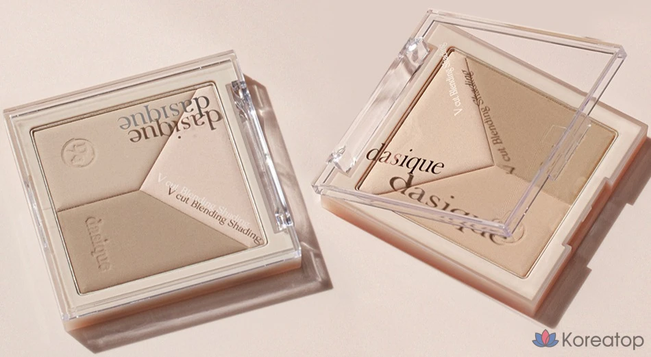 Палитра для век Dasique V-Cut Shading, оттенок 01 Warm Blending, 13 г, 1 шт., фото 6