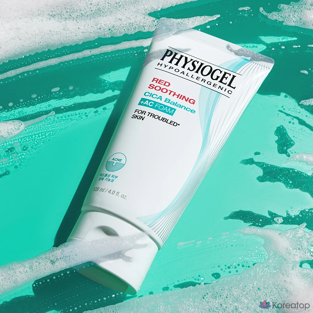 Очищающая пенка для лица PHYSIOGEL Red Soothing Cica Balance AC, 120 мл, 1 шт.