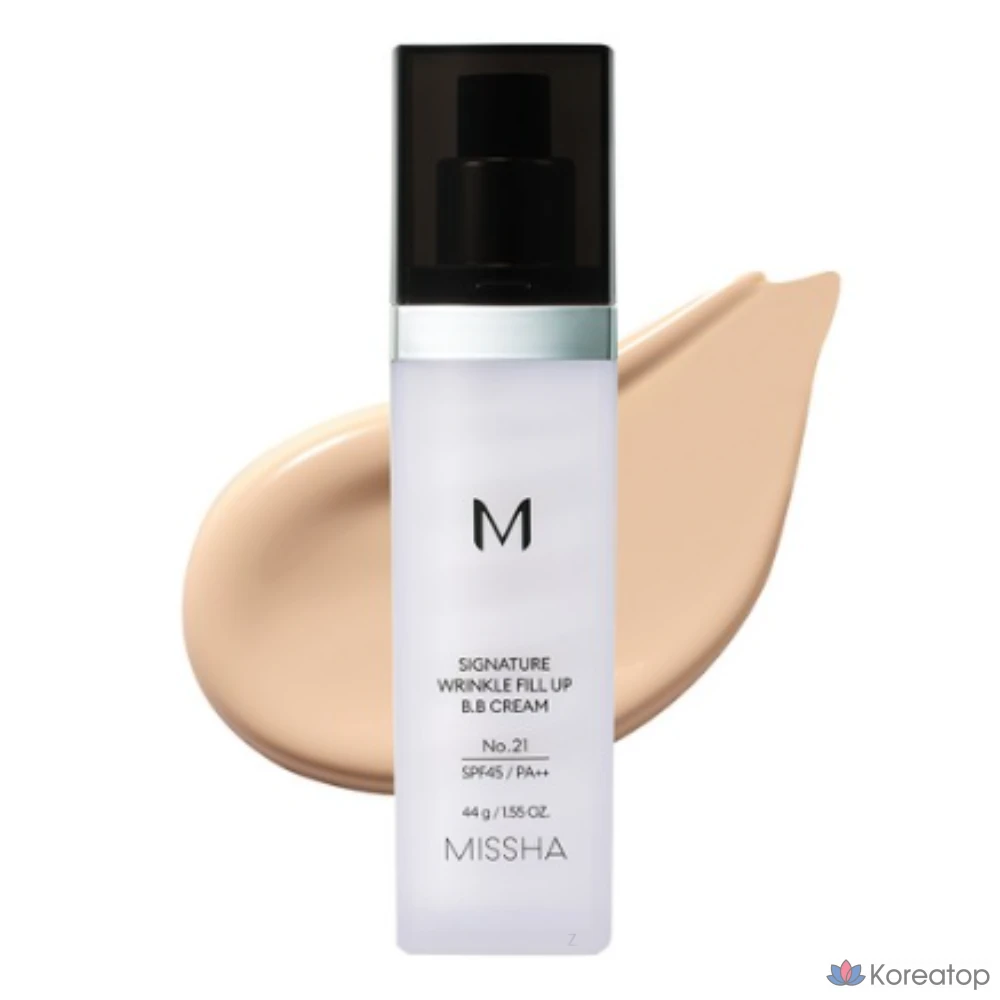 BB-крем Missha M Signature Wrinkle Fill-Up SPF45 PA++, № 21, ярко-бежевый (нейтральный), 44 г, 1 шт.