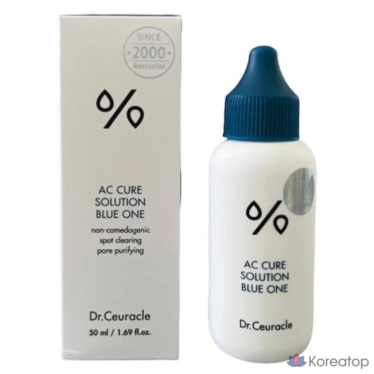 Успокаивающее средство для точечного нанесения Dr. Ceuracle AC Cure Blue One, 1 шт., 50 мл