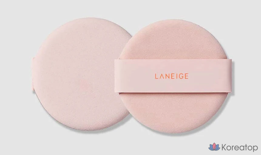 Тональный крем Laneige Neo Glow Cushion Foundation, основной продукт 15 г + сменный блок 15 г, оттенок 21C1 Cool Beige, 1 шт., фото 6
