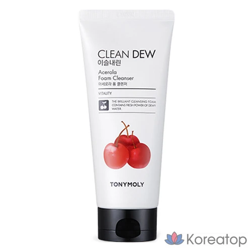 Пенка для умывания Tony Moly Dewy Foam Cleanser Acerola, 180 мл, 1 шт.