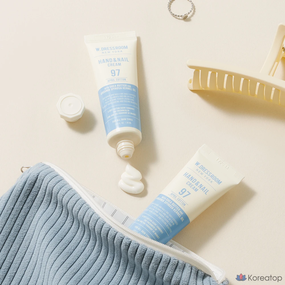 Парфюмерный крем для рук и ногтей W.Dressroom (белое мыло + апрельский хлопок + персиковый цветок, 1 шт.)