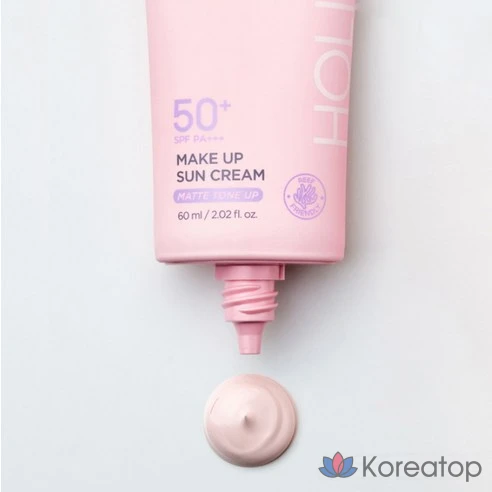 Holika Holika Make Up Sun Cream SPF 50+ PA++++ 60 мл — солнцезащитный крем-база под макияж с матовым финишем
