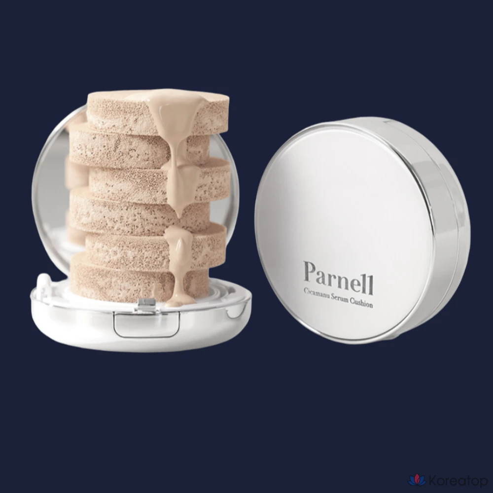 Сыворотка-кушон Parnell Serum Cushion Shikamanu Cushion 15 г SPF45, основной продукт, сменный блок, 1 шт., фото 3