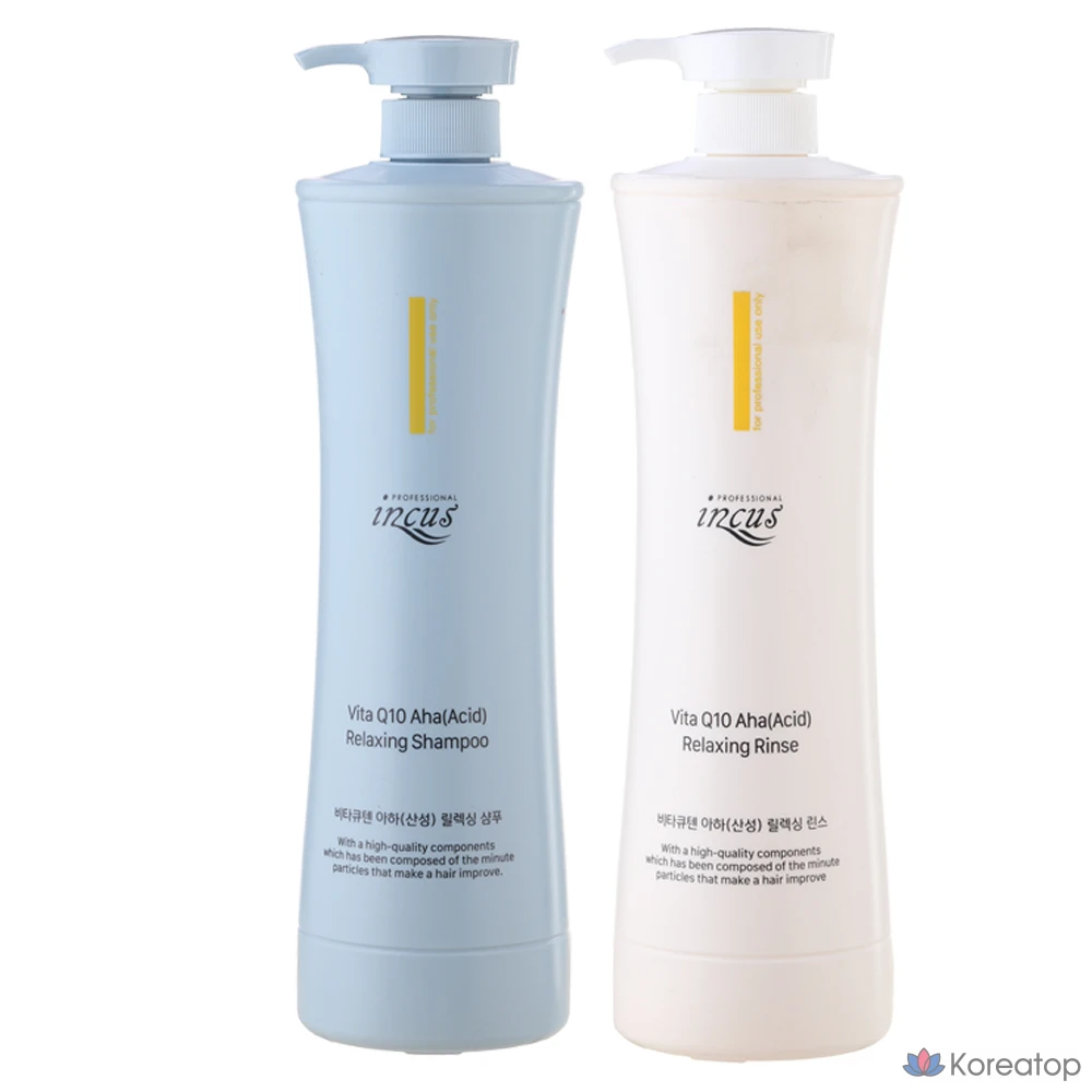 Somang Incuse Vita Q10 AHA Relaxing Acidic Shampoo Rinse, Шампунь 1000 мл, 1,1 л, 1 шт.