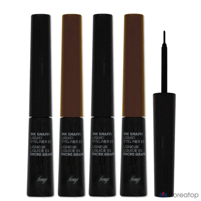 Лайнер для век FMGT The Face Shop Ink Graffiti Liquid Liner, оттенок 02 Ink Deep Brown, 1 шт.