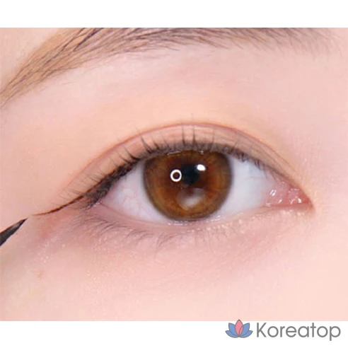 Жидкая подводка для глаз KissMe Heroine Make Smooth Liquid Eyeliner Super Keep Waterproof, оттенок 02 Темно-коричневый, 0,4 мл