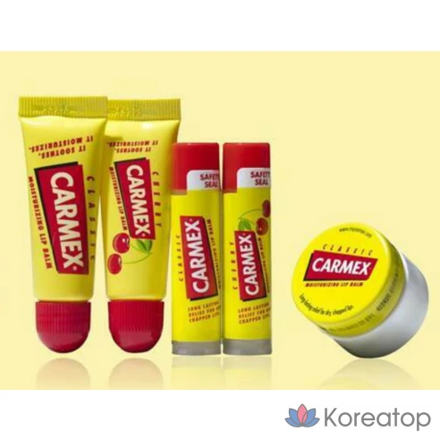 Увлажняющий бальзам для губ Carmex с ароматом кекса, стик, 4,5 г