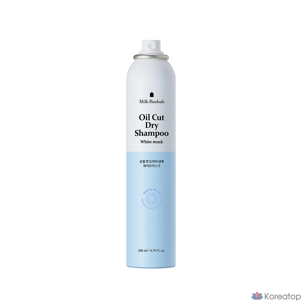 Сухой шампунь с маслом баобаба Milk Baobab Oil Cut, аромат белого мускуса, 200 мл, 1 шт.