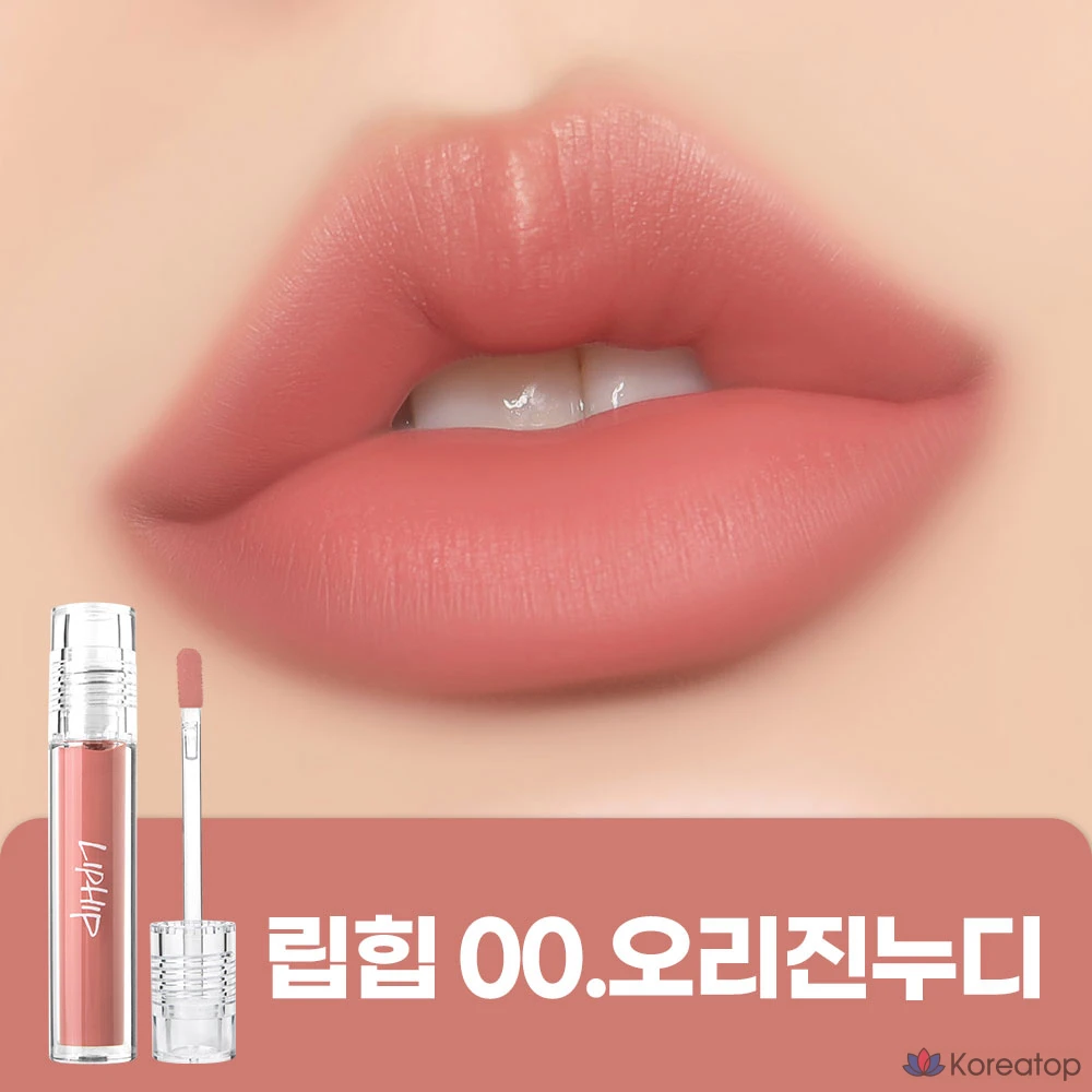 Матовая тинт для губ Peripera Lip Hip Long Lasting Lip Matte Tint, оттенок 00 Origin Nudy, 4.5 г, 1 шт.