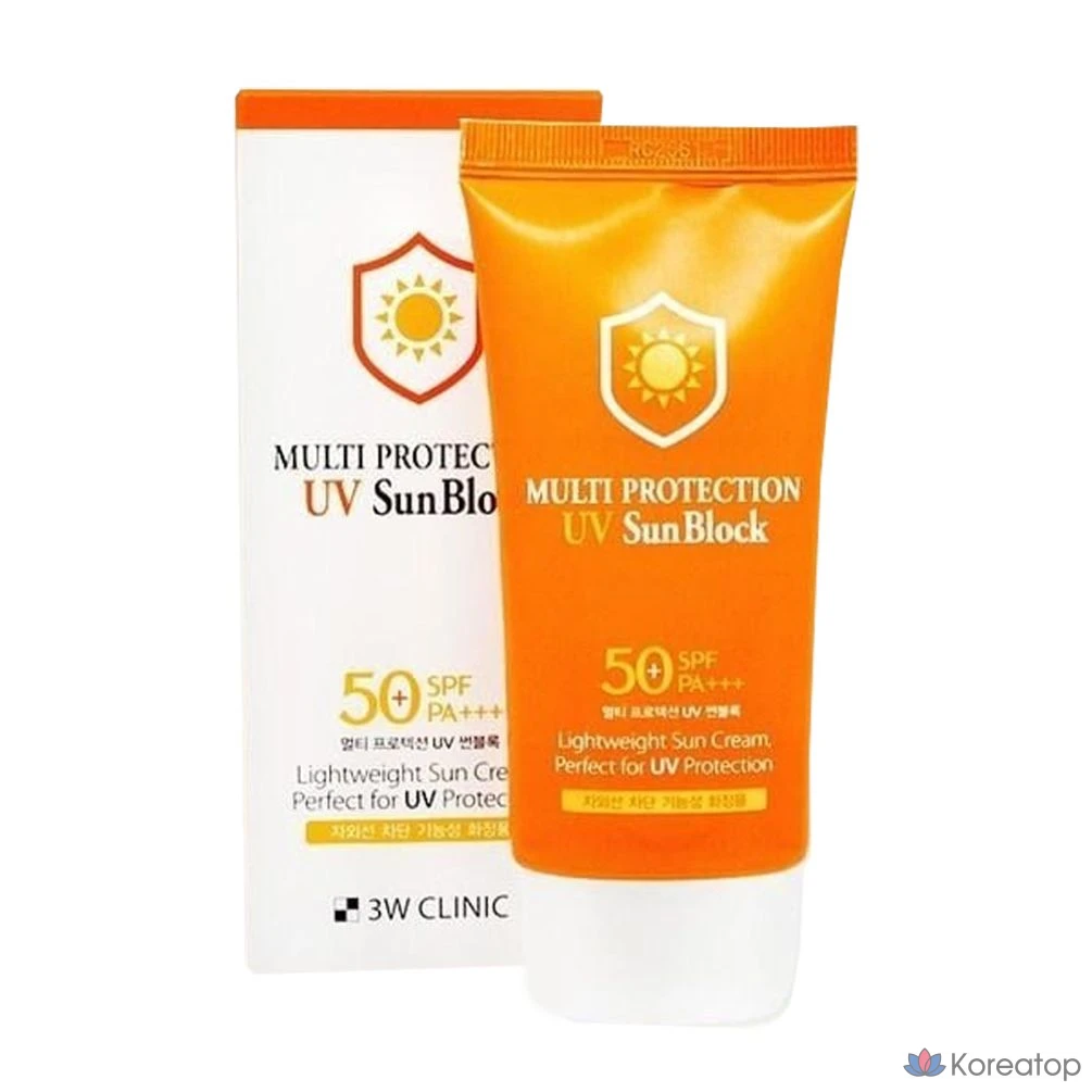 Солнцезащитный крем 3W Multi-Protection UV Sunblock SPF50 PA+++