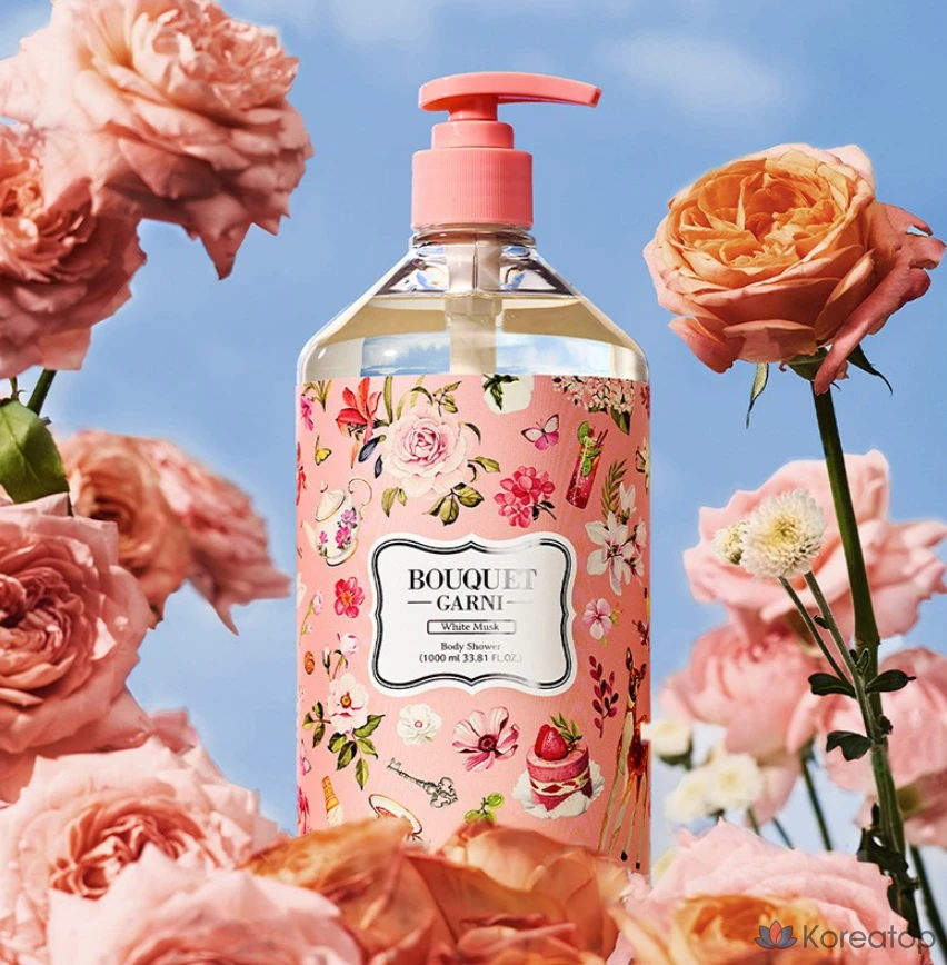 Ароматизированный гель для душа Bouquet Garni «Белый мускус», 1 л, 1 флакон.