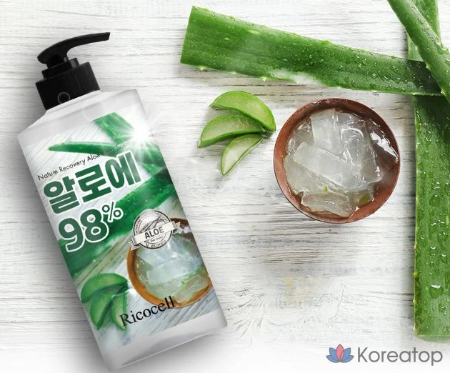 Успокаивающий гель с алоэ вера Ricocell Nature Recovery EX, 1 л, 1 шт.