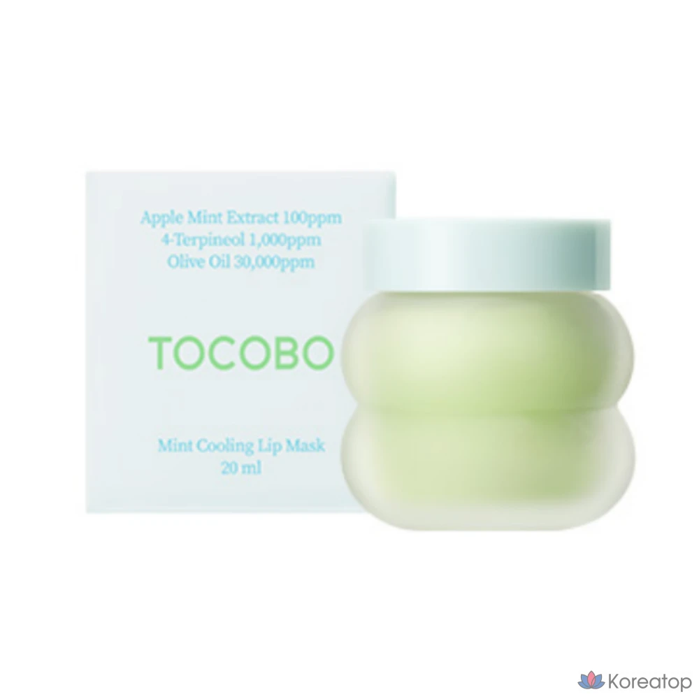 Охлаждающая маска для губ Tokobo Mint, 3 шт., 20 мл, фото 2