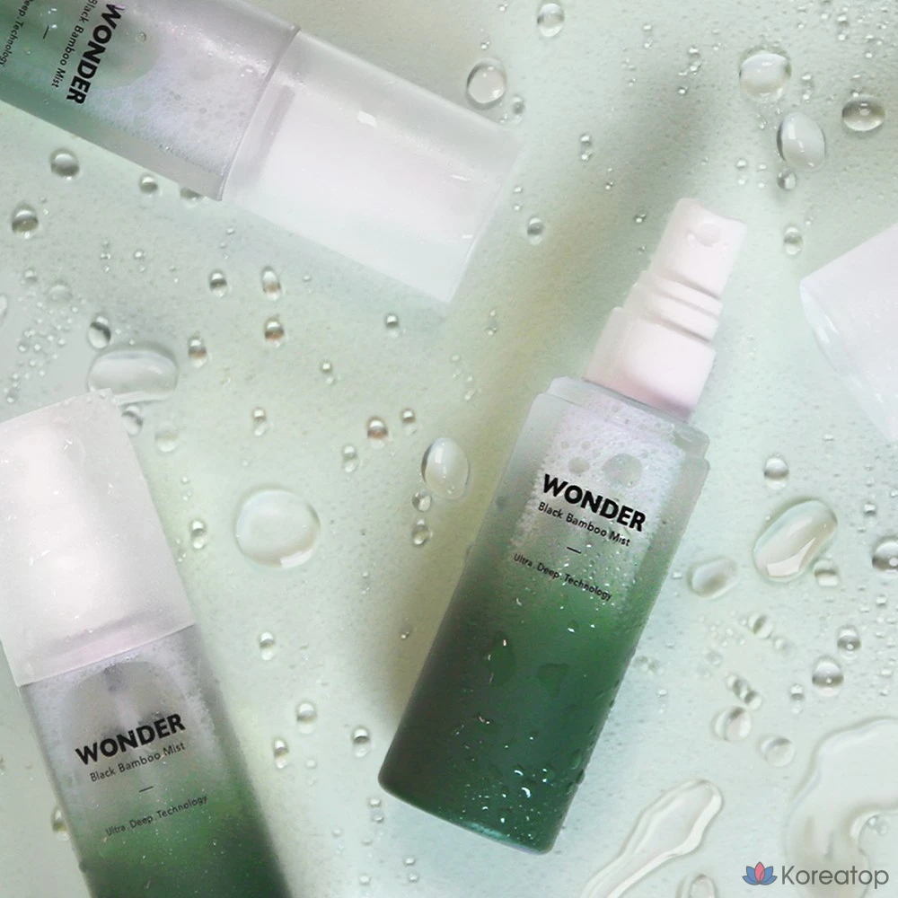 Black Bamboo Mist 80 мл, тоник-спрей, охлаждающий увлажняющий спрей, функциональное веганское косметическое средство, 1 шт.