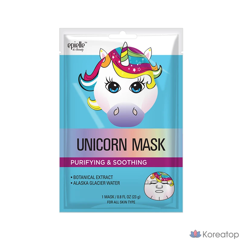 Тканевая маска для лица Epielle Unicorn Character Mask, 20 шт., фото 3