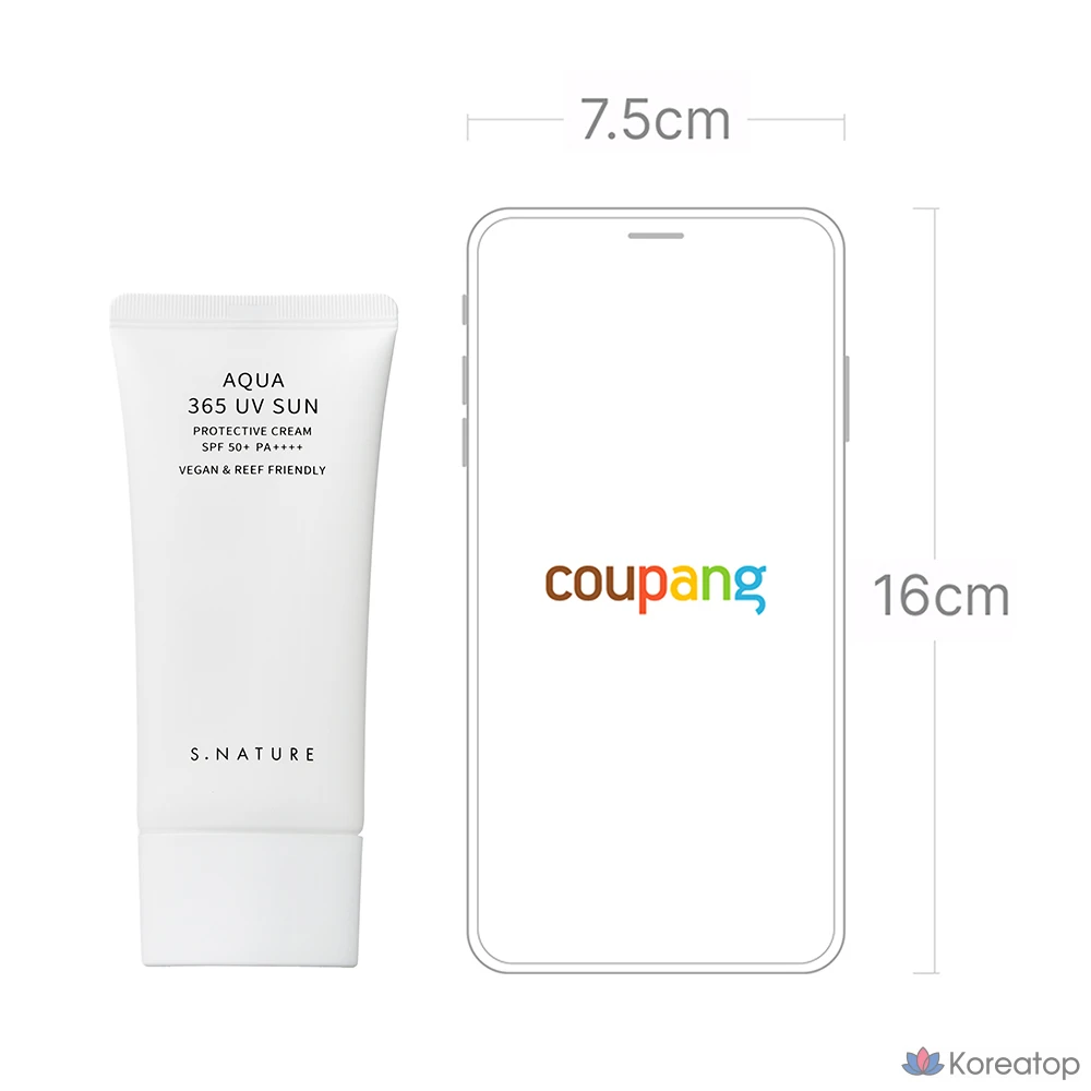 S.NATURE Aqua 365 UV Солнцезащитный крем, 80 мл, 1 шт., фото 6
