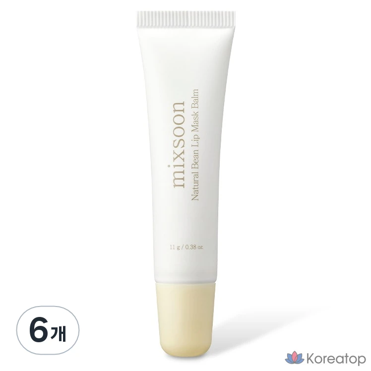 Натуральный соевый бальзам для губ Mixoon, 6 штук, 11 г, бесцветный.