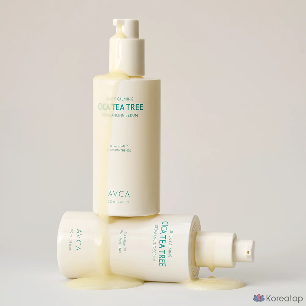 Сыворотка с экстрактом чайного дерева и центеллой азиатской (AVCA Quick Calming Cica Tea Tree Rebalancing Scar Serum), 1 шт., 100 мл.