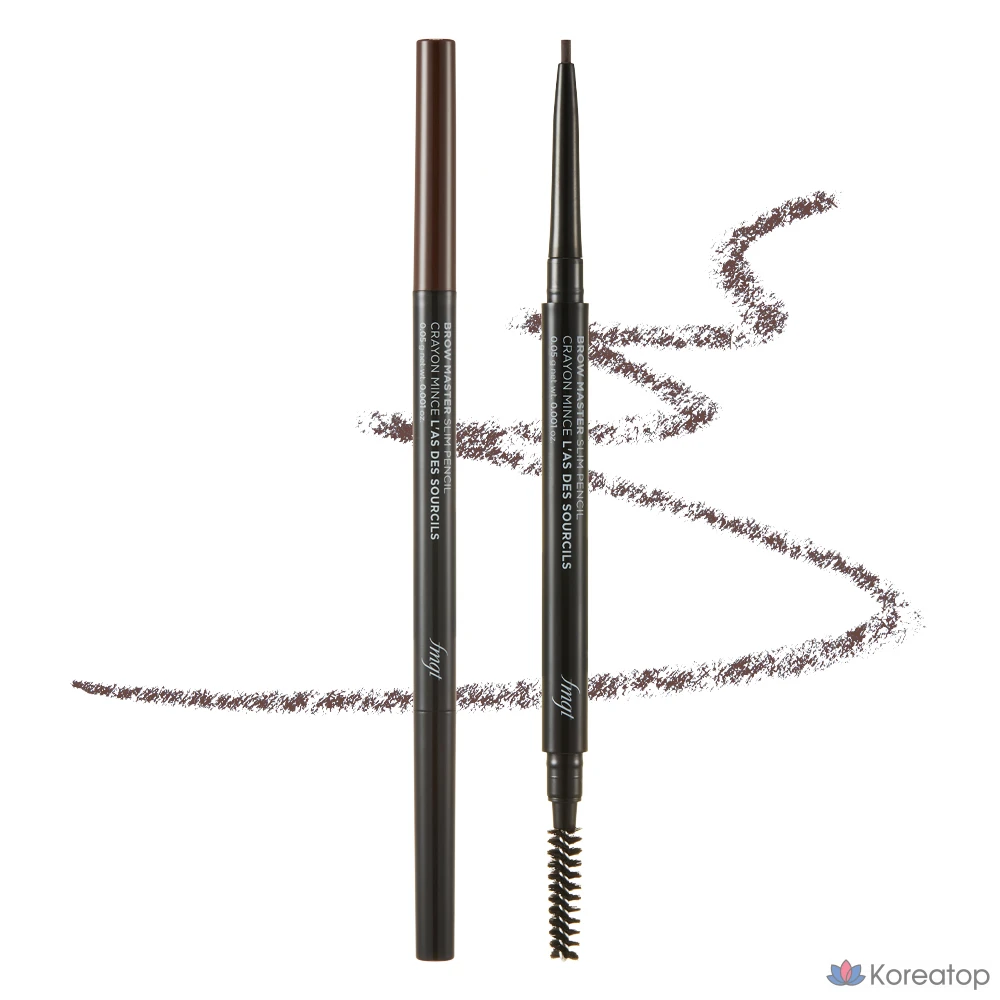 Карандаш для бровей The Face Shop Brow Master Eyebrow Slim Auto Pencil, 0.05g, 02, коричневый, 1 шт.