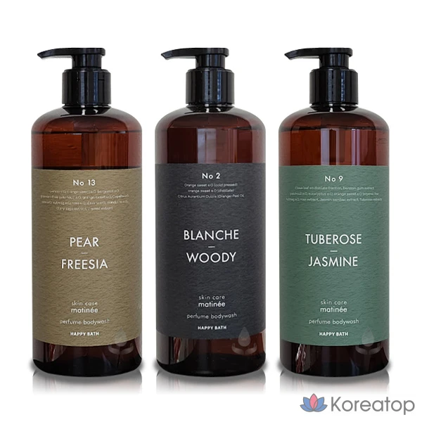 Гель для душа Happy Bath Martini Skincare с ароматом парфюма Blanche & Woody, 900 г, 1 шт.