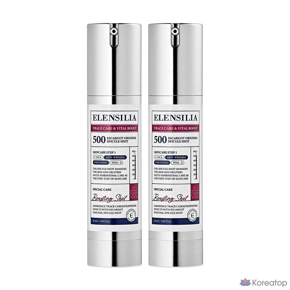 Сыворотка для тела Elensilia Escargot Original Snail Serum Needle Essence, 500 флаконов по 1, 2, 50 мл.