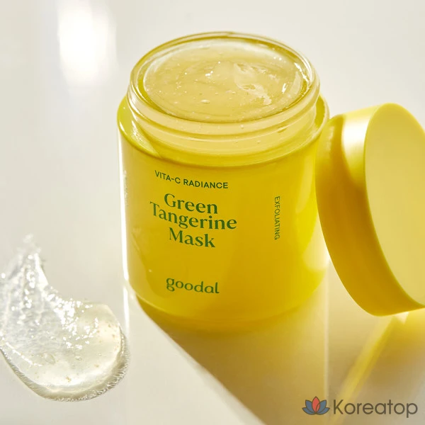 Смываемая маска для лица с зеленым мандарином и витамином С, 110 г, 1 штука, 1 упаковка, фото 2