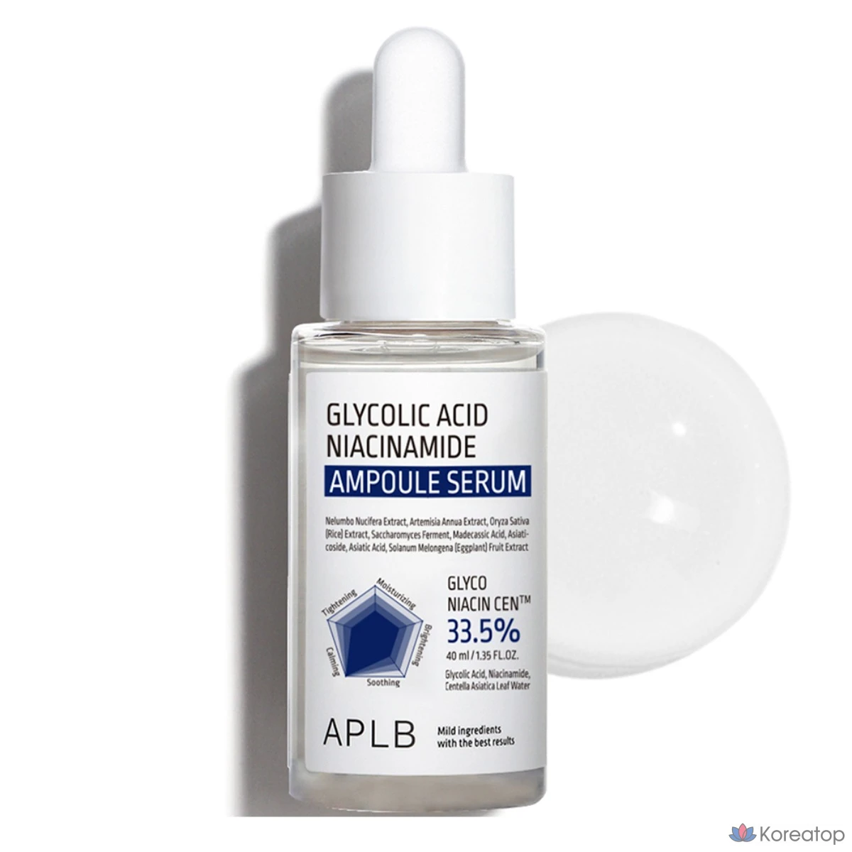 Сыворотка-ампула APLB с гликолевой кислотой и ниацинамидом, 40 мл, 1 шт.