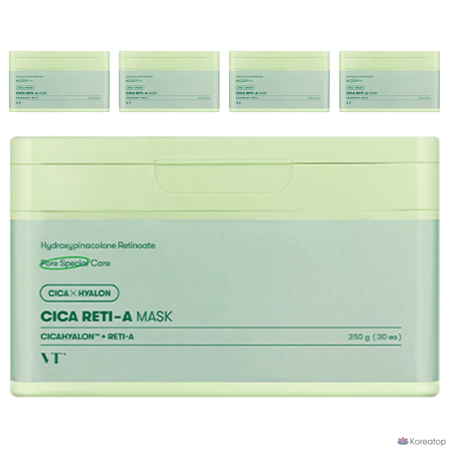 Маска для лица VT Cosmetics Cica Reti-A, 5 шт., упаковка 30 штук.