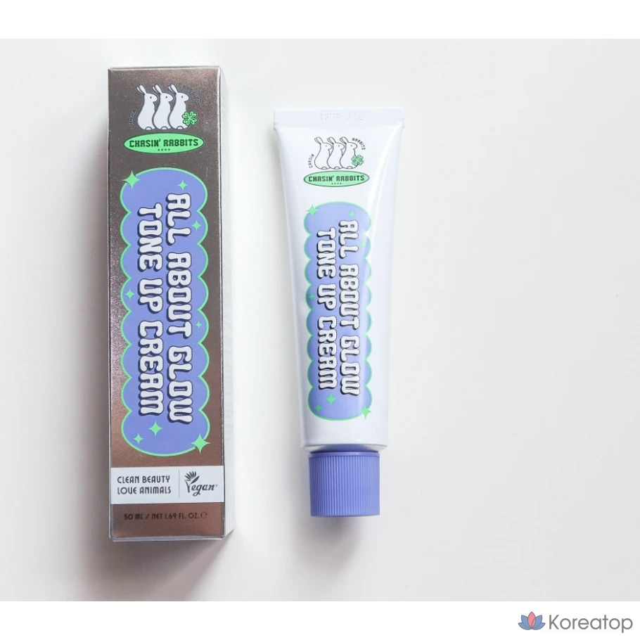Chasing Rabbit CHASIN'RABBITS Увлажняющий тонирующий крем All About Glow с экстрактом листьев яблочной мяты и ниацинамидом, 50 мл, 1 шт.
