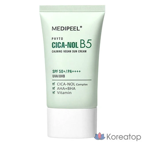 Солнцезащитный крем Medi-Peel Phyto Cicano B5 Vegan Calming Sunscreen SPF50+ PA++++, 50 мл, 1 шт.