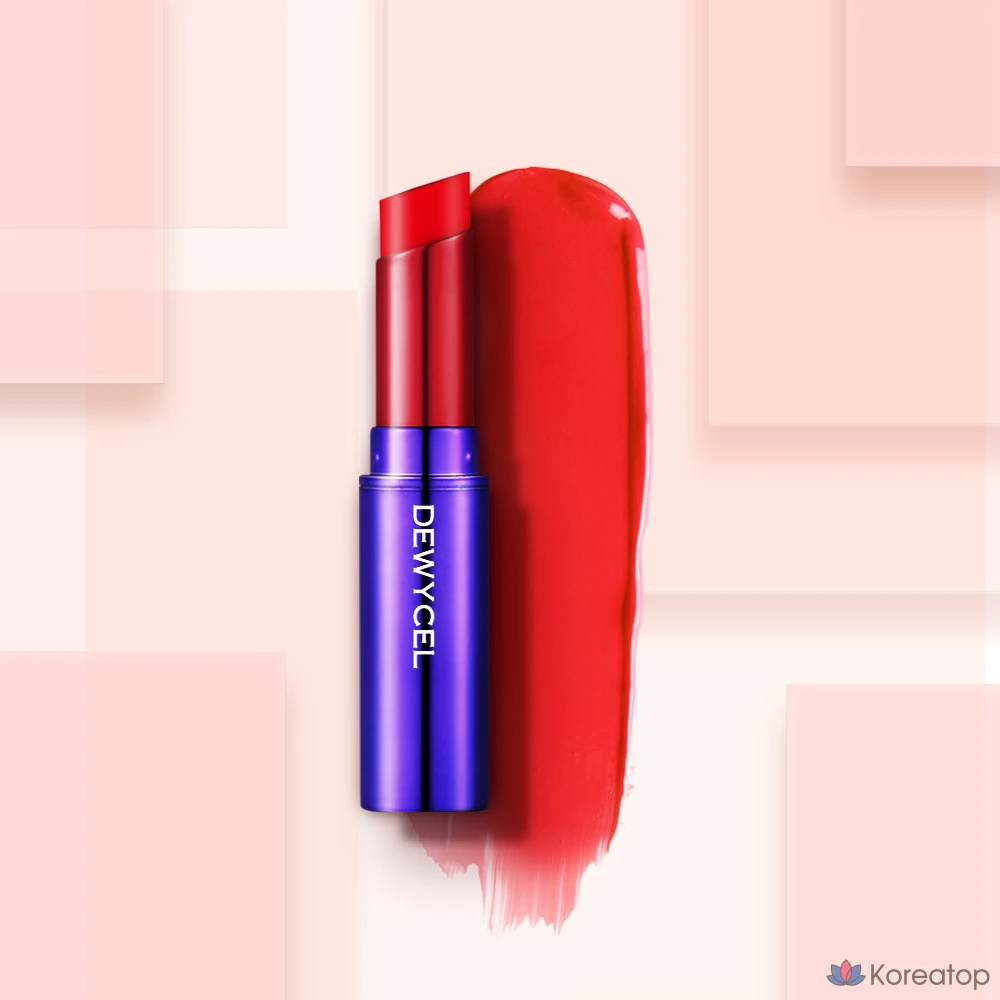 Тонирующий бальзам для губ DEWYCEL Tinting Touring, оттенок 04 Pure Red, 4,5 г, 1 шт., фото 6