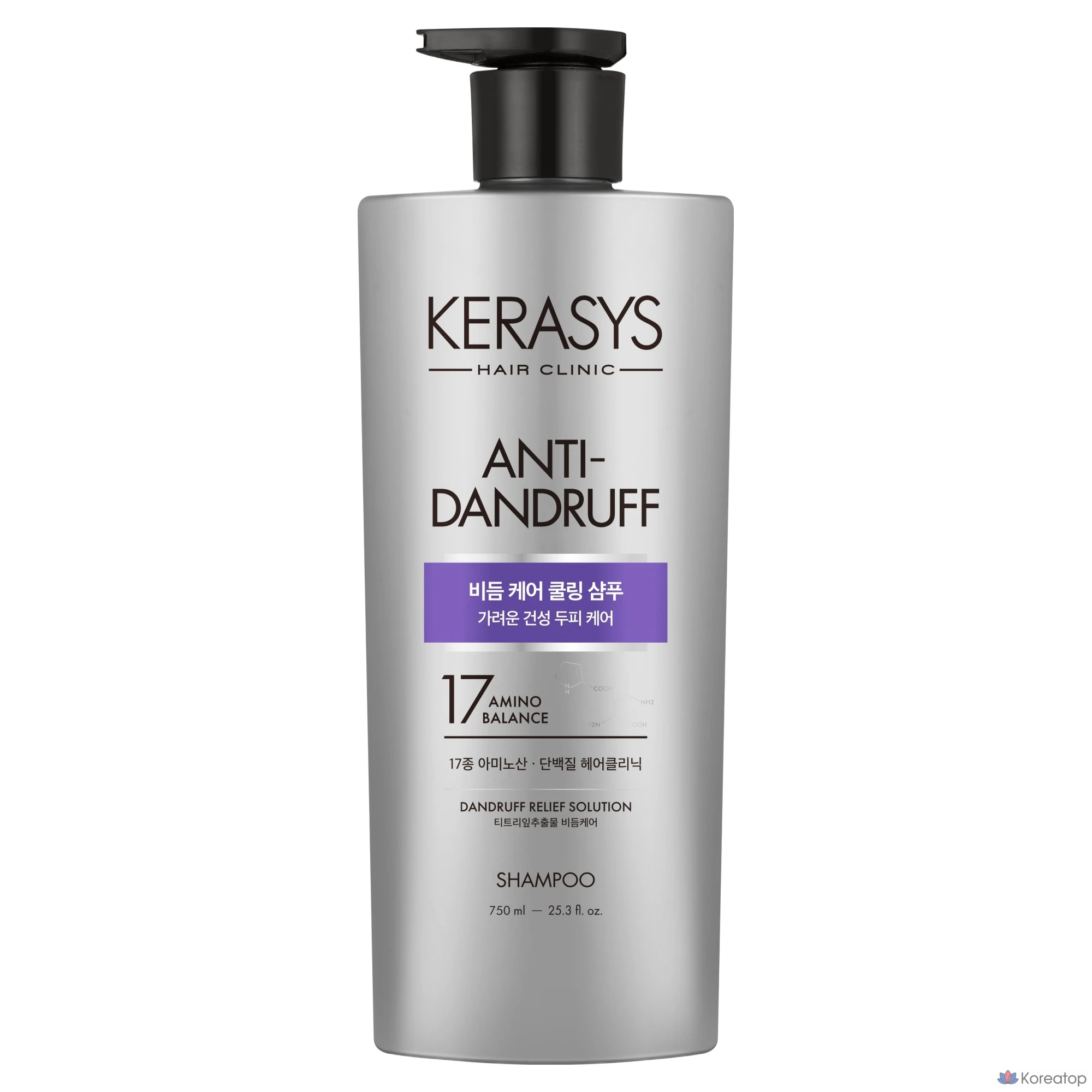 Охлаждающий протеиновый шампунь KeraSys для ухода за кожей головы и борьбы с перхотью, 750 мл, 1 шт.