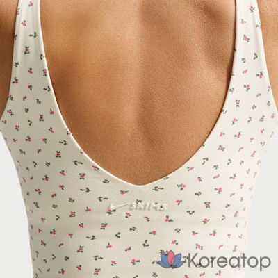 Бюстгальтер женский Nike Skims Matte Print V-Neck Longline Bra