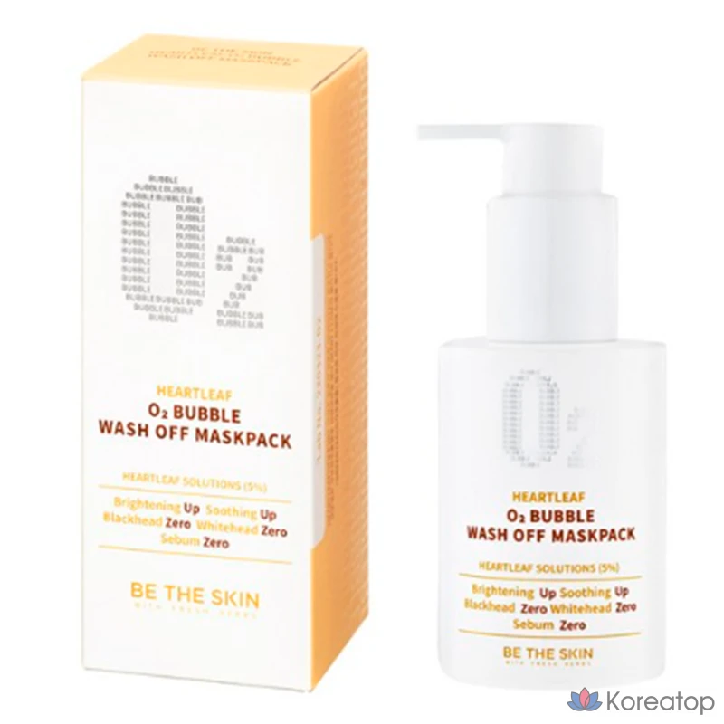 Набор из 2 пенящихся мыльных масок Be The Skin Eoseongcho O2, 120 г, 1 упаковка.