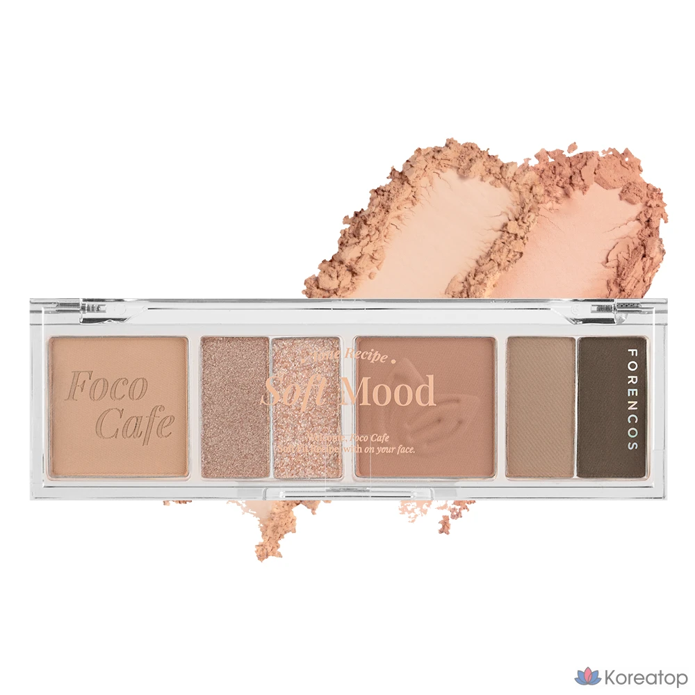 Палетка теней для век Forencos Soft Mood Eye Palette, оттенок 03 Nuts Latte, 1 шт.