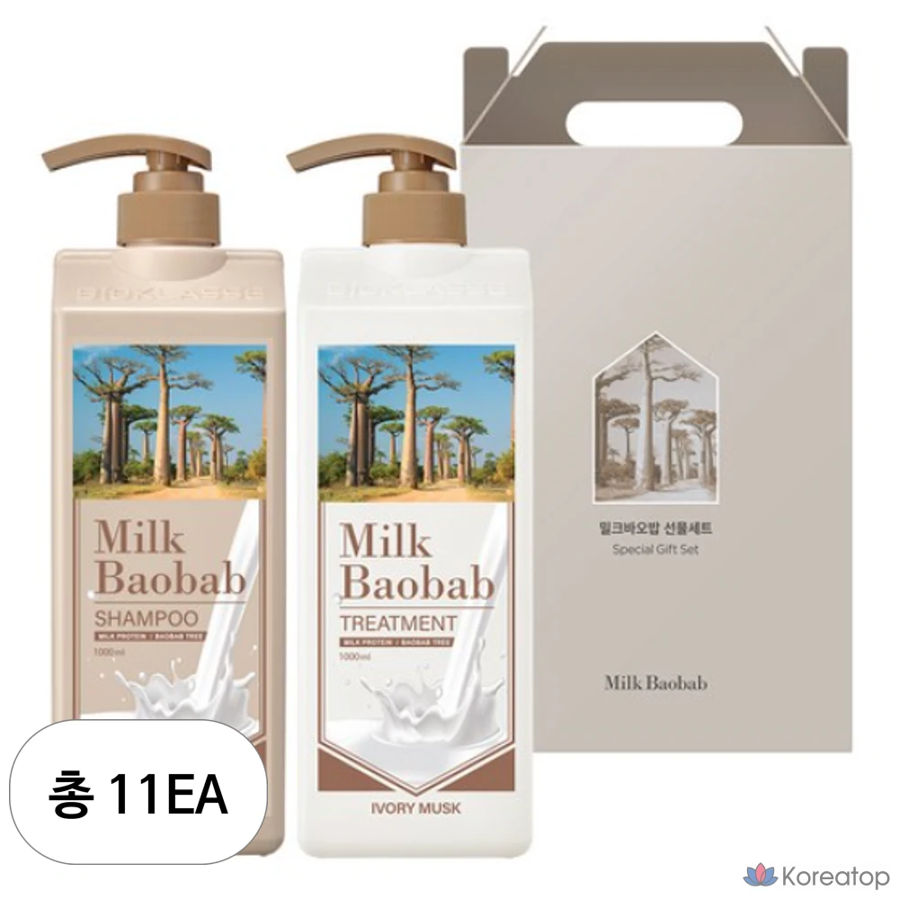 Набор из 2 предметов для волос Milk Baobab Hair Ivory Musk, 11 комплектов.