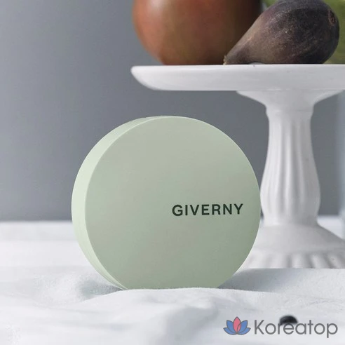 Матовый кушон с запаской бежевый Giverny close-fitting cover Оригинал 12 г + набор для заправки 12 г, светло-бежевый