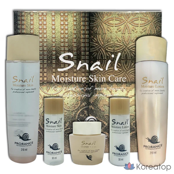 Набор для ухода Prorance Snail Moisture Skin Care 3-piece Set, 5 шт., фото 2