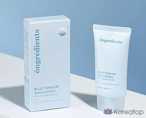 Солнцезащитный лосьон Ongredients Blue Tone-Up SPF 50+ PA++++, 50 мл, 1 шт.