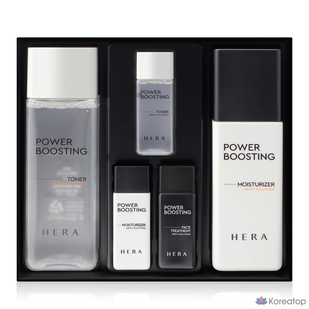 Набор из двух лосьонов для ухода за кожей для мужчин Hera Hera Men's Skin Lotion Homme Power Boosting, фото 2
