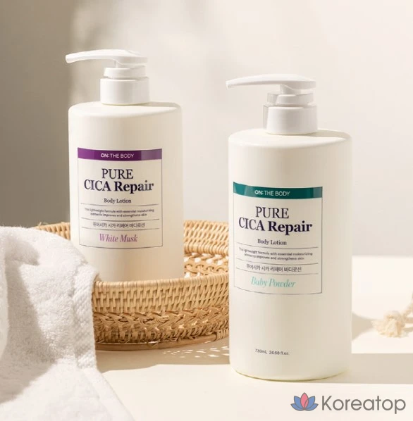 Лосьон для тела On the Body Pure Derma с ароматом детской присыпки, 730 мл, 1 шт.