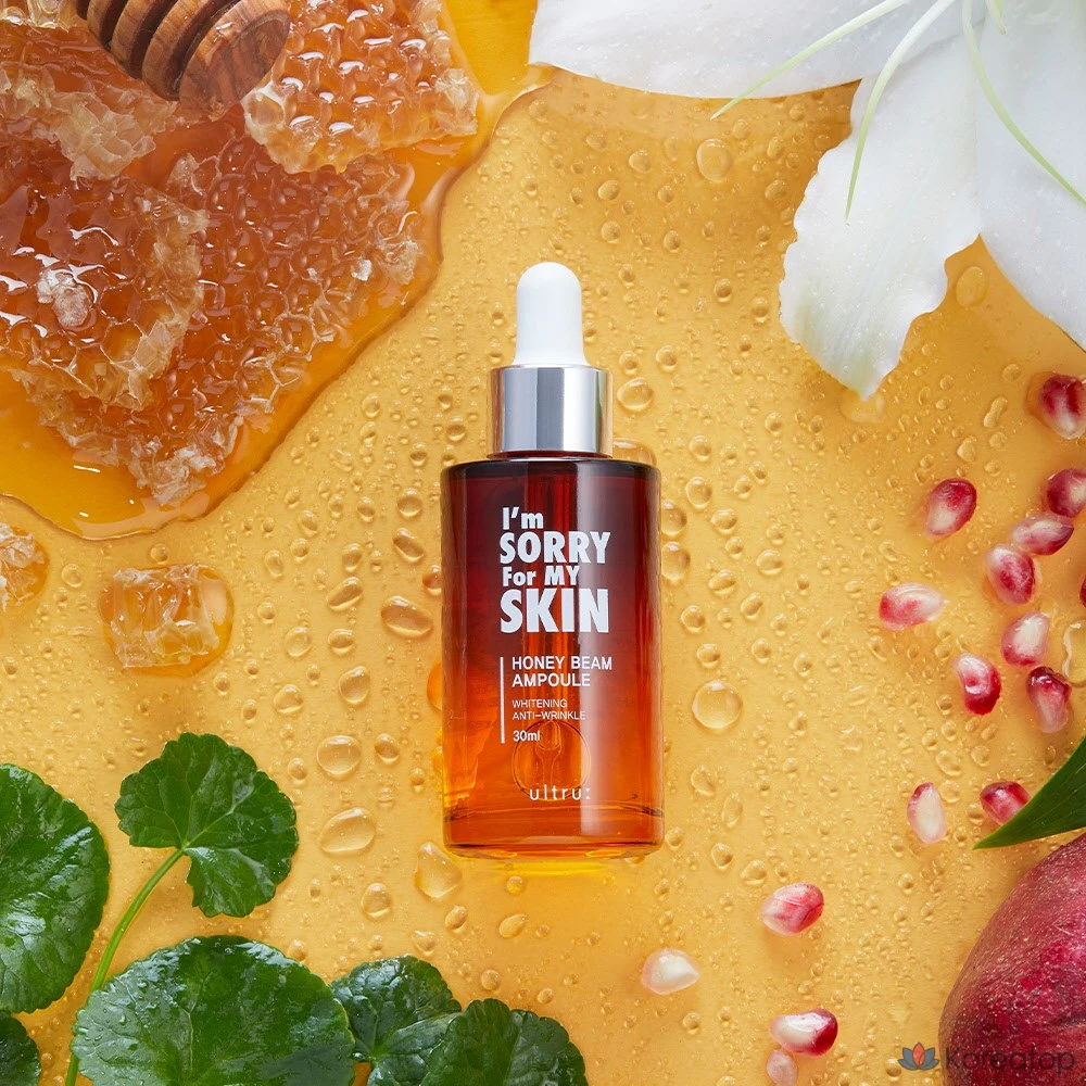 I'm Sorry for My Skin Honey Beam Whitening Brightening Tone-Up Ampoule, 30ml, 1 шт.
