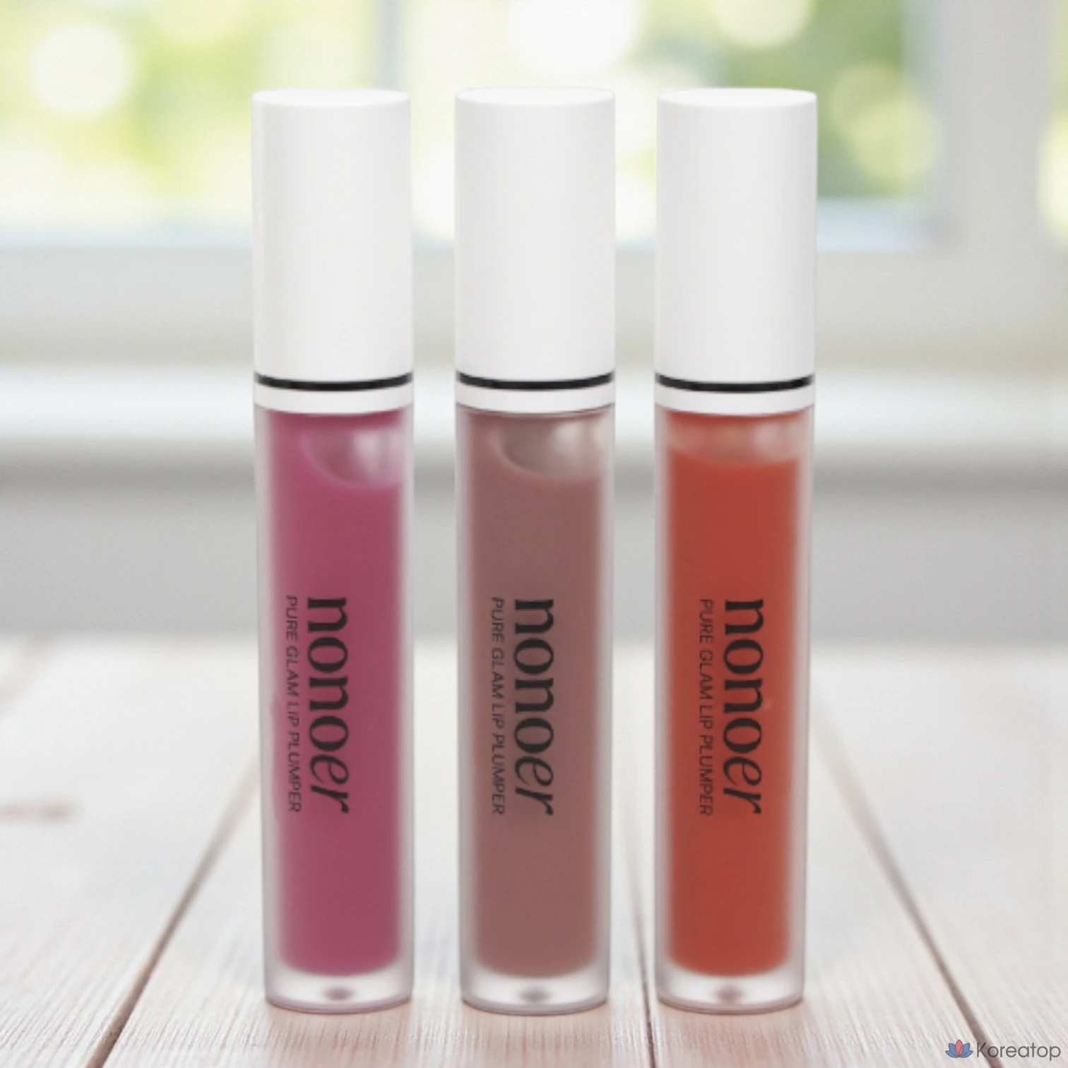 Nonoor Pure Glam Lip Plumper, 4,5 г, 3 цвета, блестящий прозрачный цвет, придающий объём губам, глянцевый, придающий им густоту, охлаждающий эффект с низким уровнем раздражения, высоковязкое масло, прозрачное покрытие, силиконовый наконечник, 1 шт., 003 Коралловый блеск, фото 2